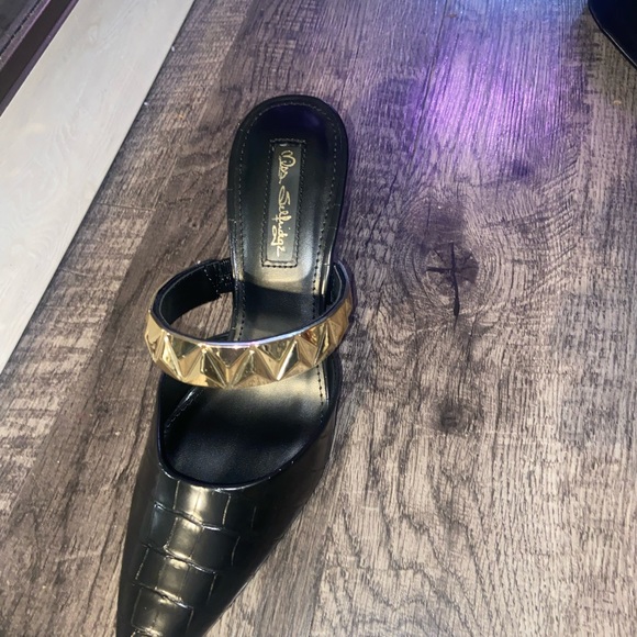 Miss Selfridge galaxy black point strap mule - Picture 5 of 5